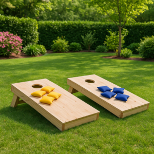 Wooden corn hole