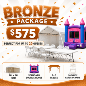 Bronze Party Package Rental