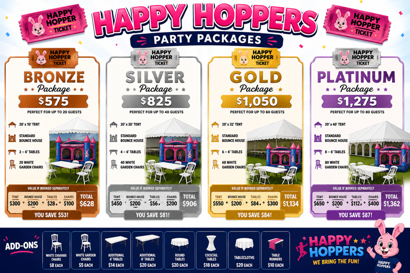 Happy Hoppers Pricing